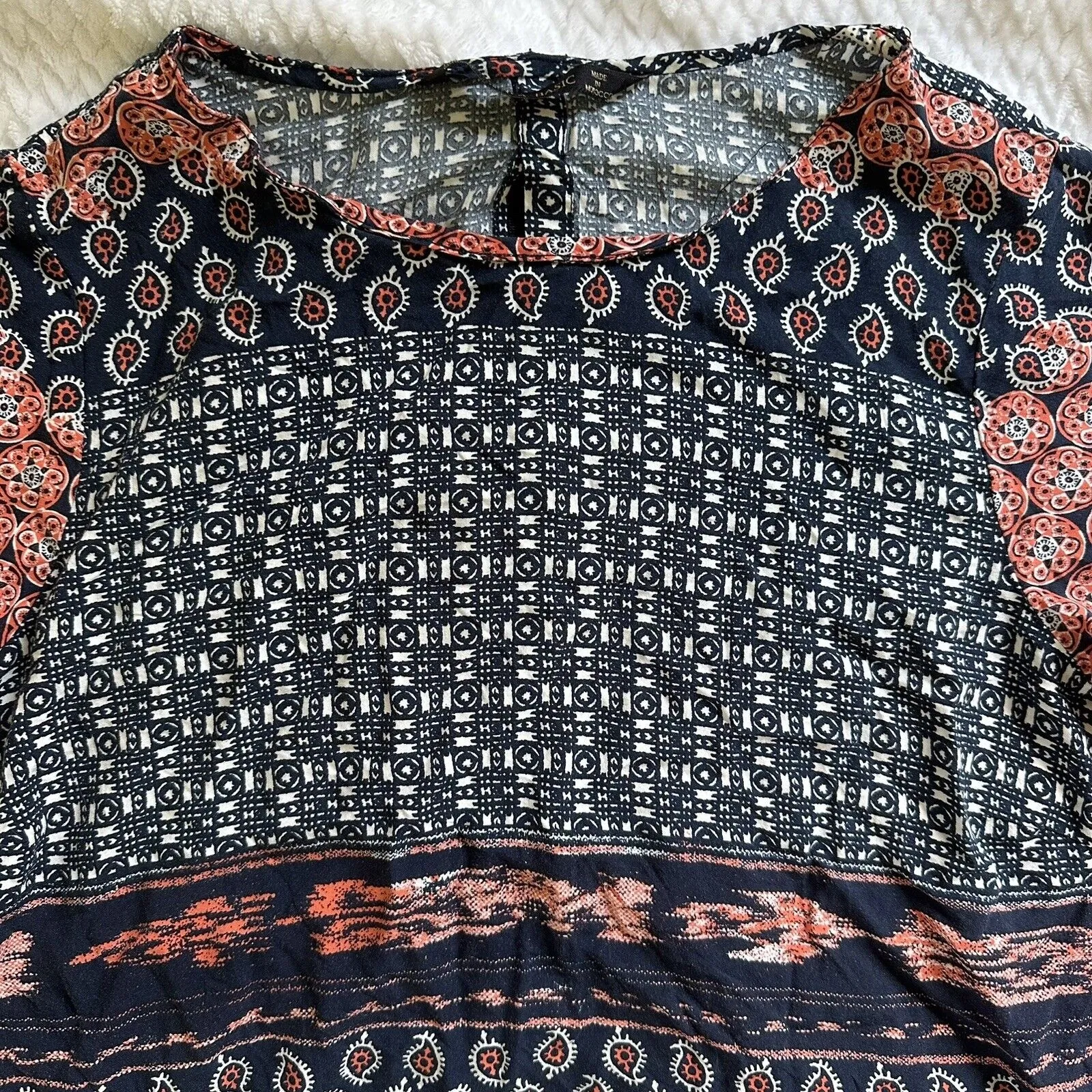 ZARA Basic Patchwork Dress Medium - Image 3