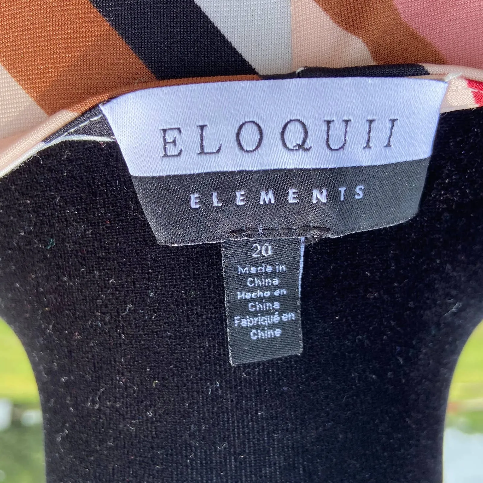 Eloquii‎ Elements Womens Dress Sz 20 Plus Size Striped Midi Faux Wrap Tie Waist - Image 7