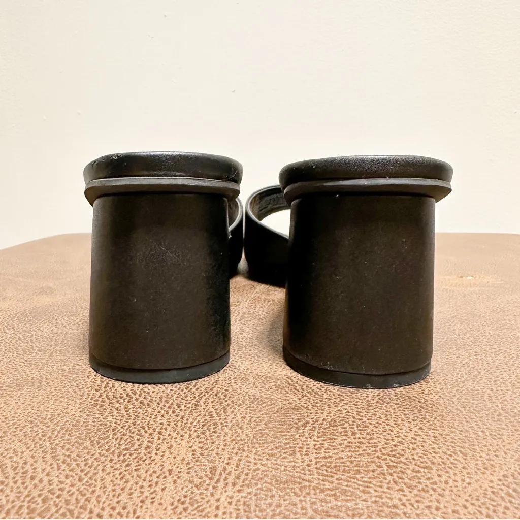 NEW Abound Erica Block Heel Square Toe Slide Sandals Black sz 8 - Image 7