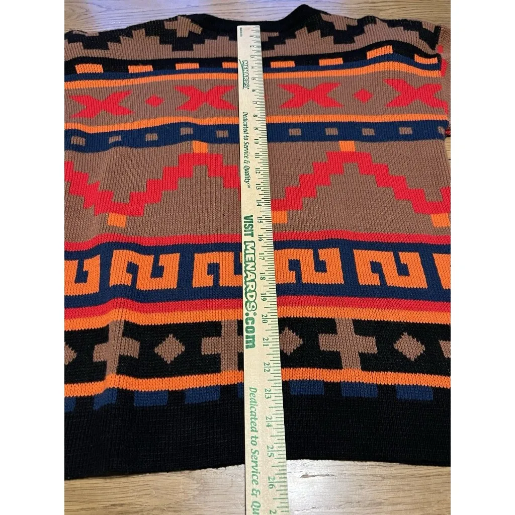 Sweater Bazaar Women’s Vintage 90’s Aztec Sweater Made In‎ USA Size Large - Image 11