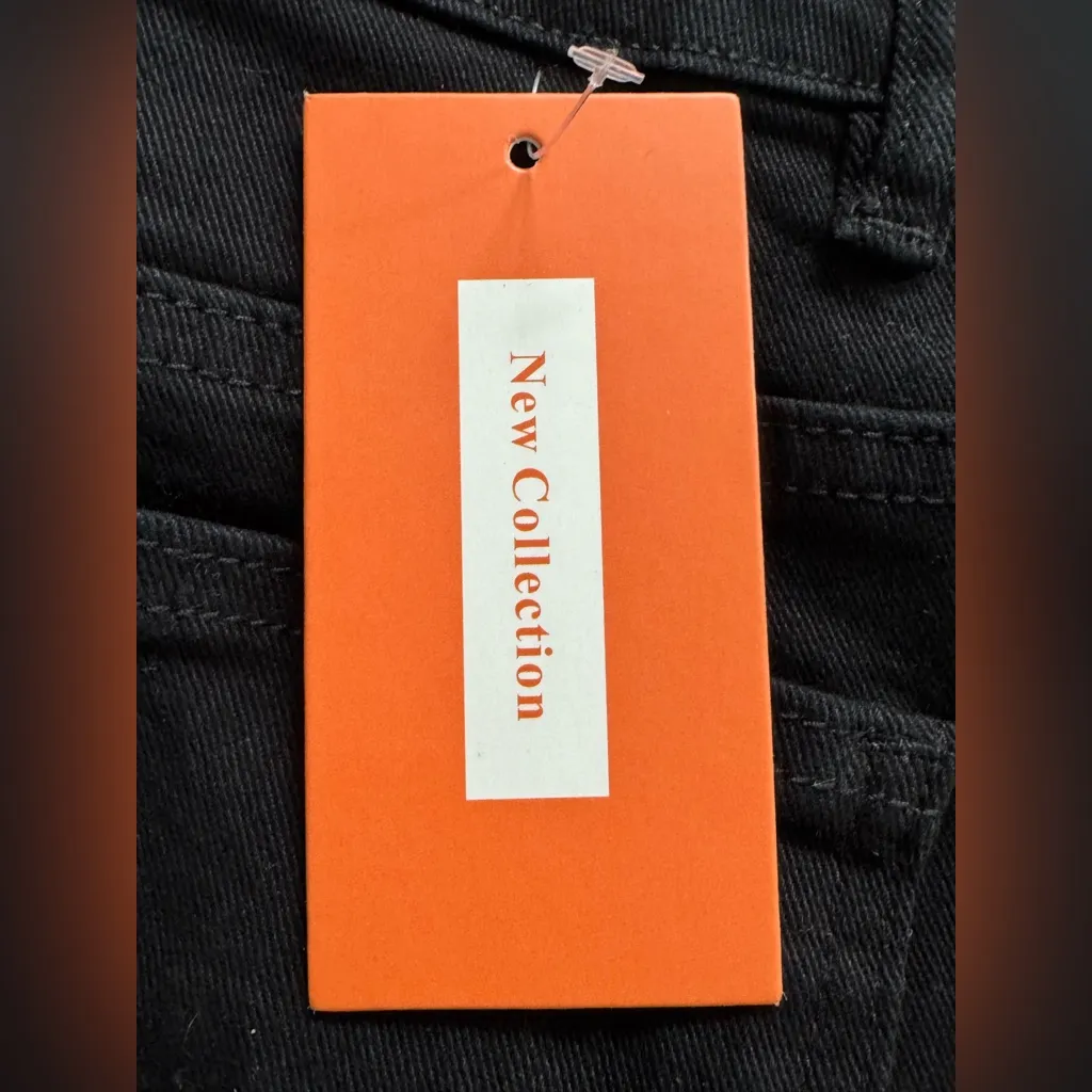 New Collection Black Pearl Embellished Wide Leg Jeans small NWT Size undefined - Image 6