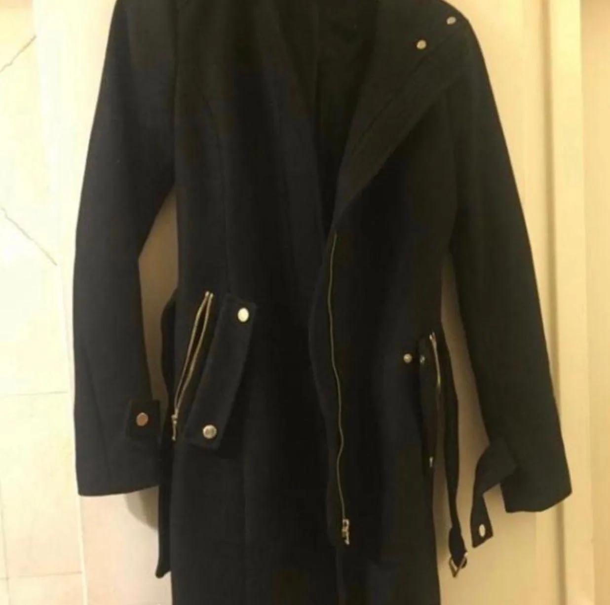 Navy Military Coat XS - Image 2