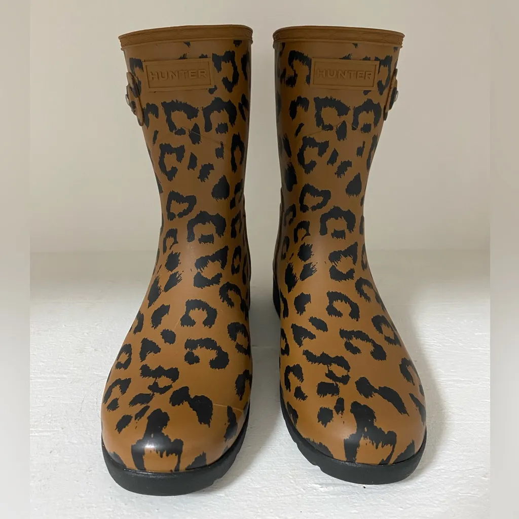 Hunter Tan and Black Animal Print Boots - Image 3