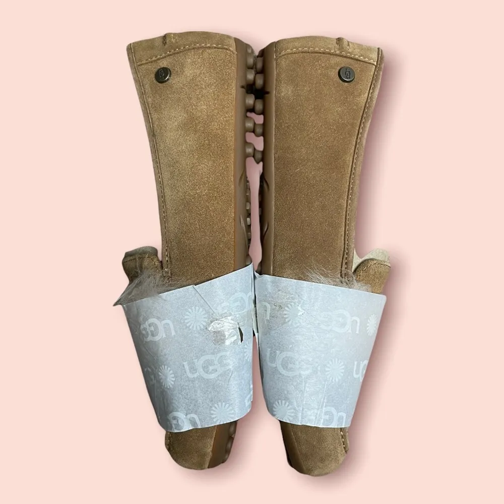 UGG  Kaley Wisp Suede Loafer Chestnut Brown Size 5 - Image 4