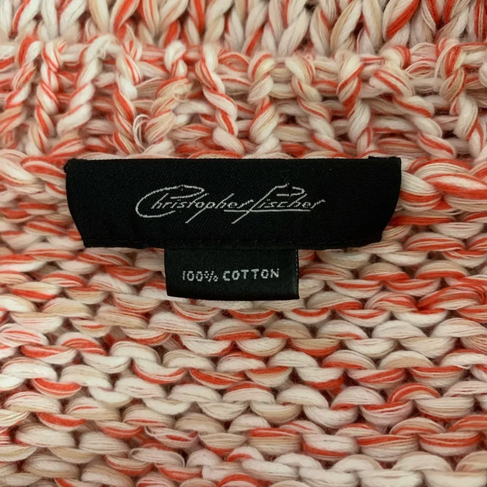 Christopher Fischer Orange & White Marled Sweater - Image 7