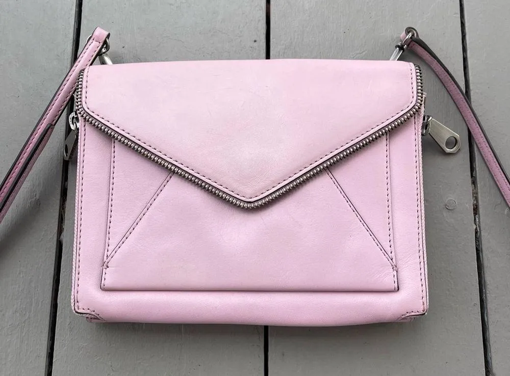 Rebecca Minkoff Marlowe Mini Crossbody Handbag Pink Elegant Quiet Luxury - Image 2