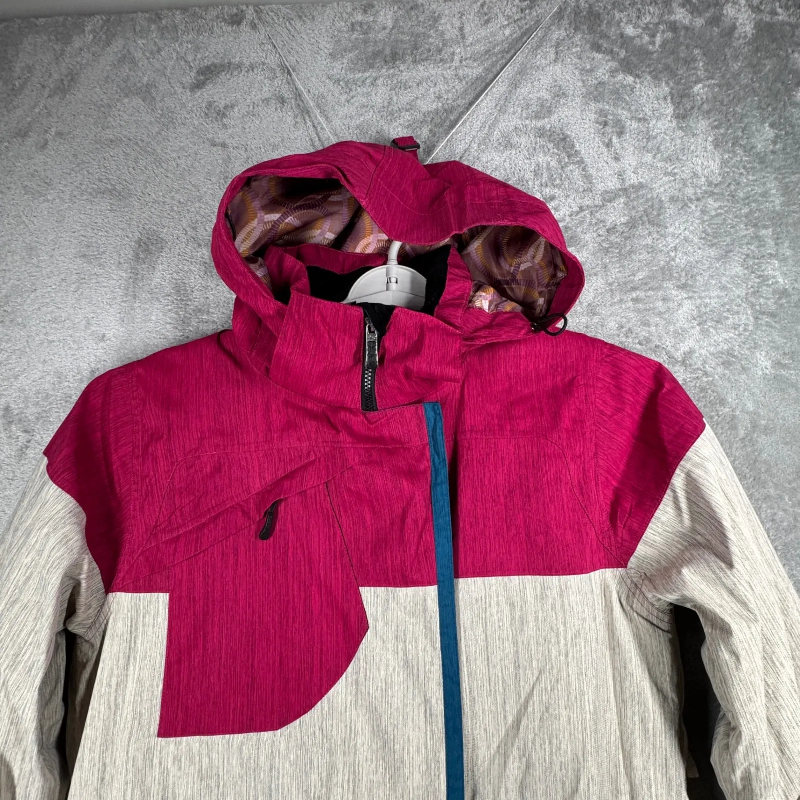 Liquid Venture Jacket 8K XL Ski Snowboard Blue Colorblock Waterproof Outerwear Pink - Image 5