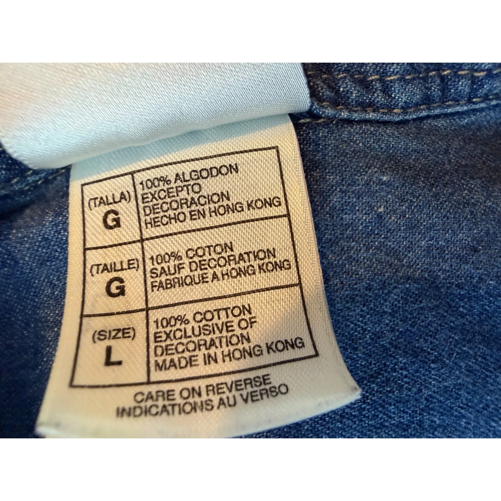 Disney Store denim long sleeve shirt button front‎ Large 101 Dalmatians Dogs Y2K - Image 6