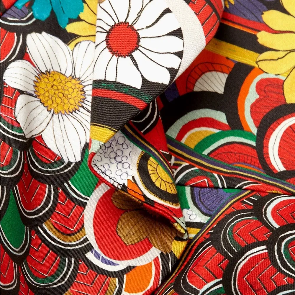 Alice + Olivia Kirby Ruffle Short Sleeve Floral Daisy Dress - Image 11