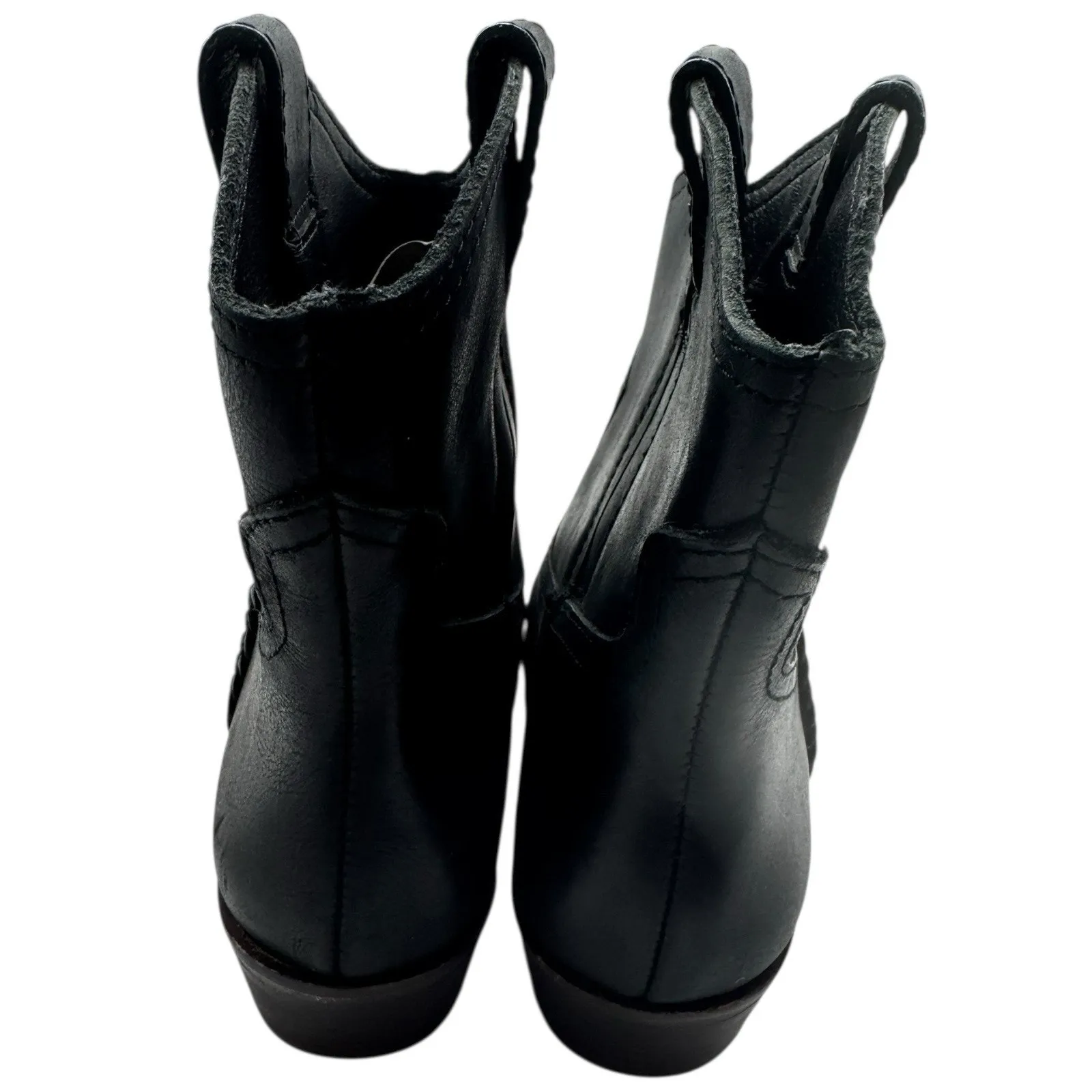 Lucky Brand Black Western Mid Calf Braided Boots Women’s Size 7 - Image 5