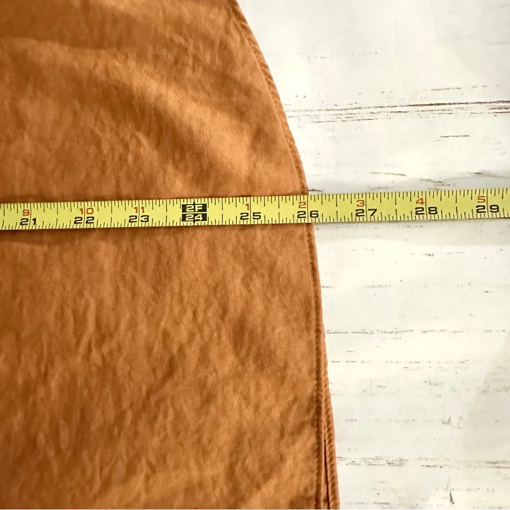 Vince Camuto Sleeveless Top XL Rust Orange V Neck Tank Blouse Fall Autumn - Image 7