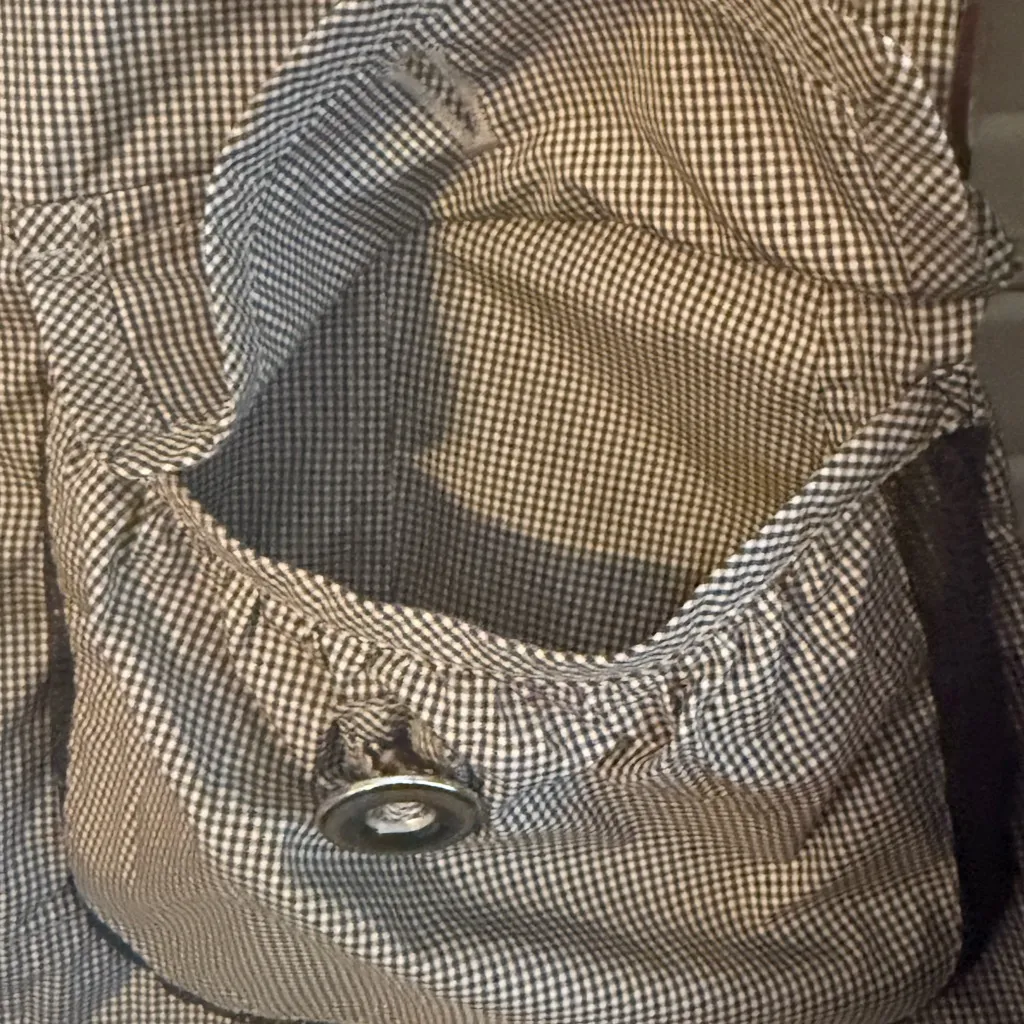 Cinque FRIDA Gingham Utility Jacket with Leather Trim - Image 15