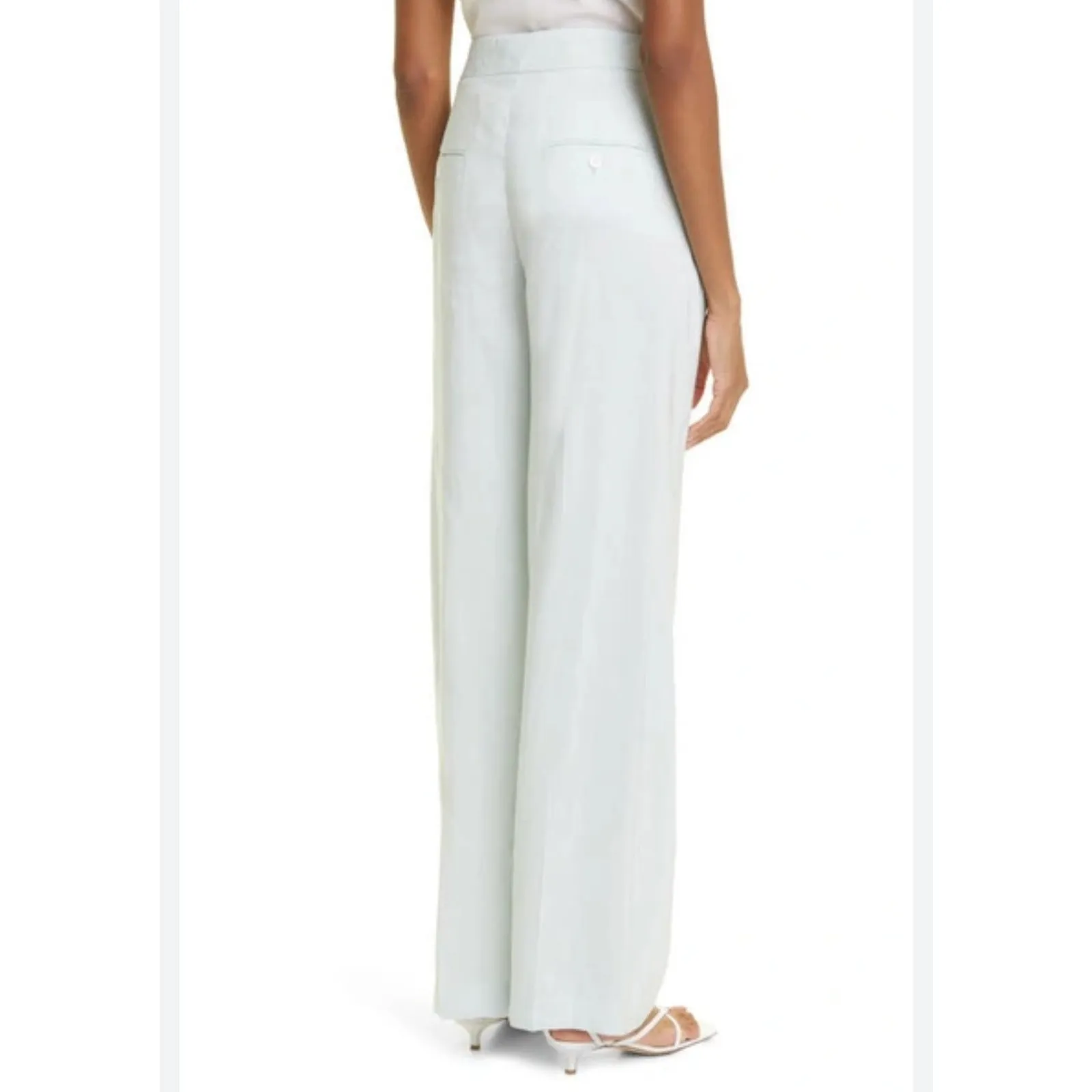 Judith & Charles Quinn Linen Blend Pants in super soft ice blue. Size 6. NWOT Blue - Image 2