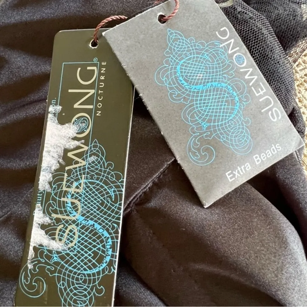 Sue Wong Nocturne Dress 6 Black Sequin Mesh Illusion Cocktail NWT - Image 16