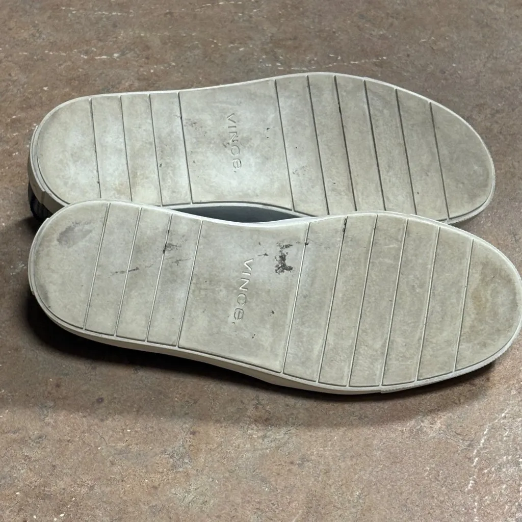 EXCELLENT Vince Fletcher Leather Platform Sneaker US 5.5 Perforated Slip-On - Image 8