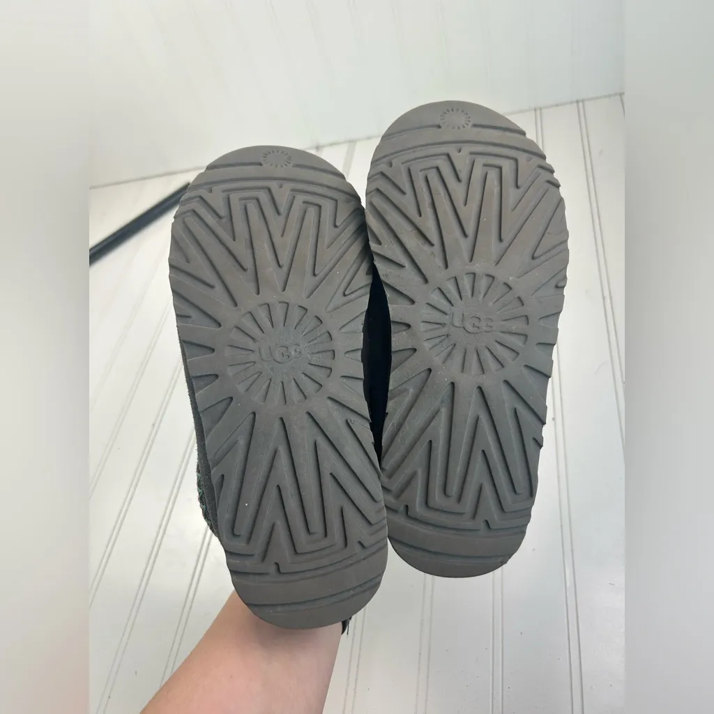 UGG Black Suede Tasman Slip-On Slippers Size 7 - Image 4