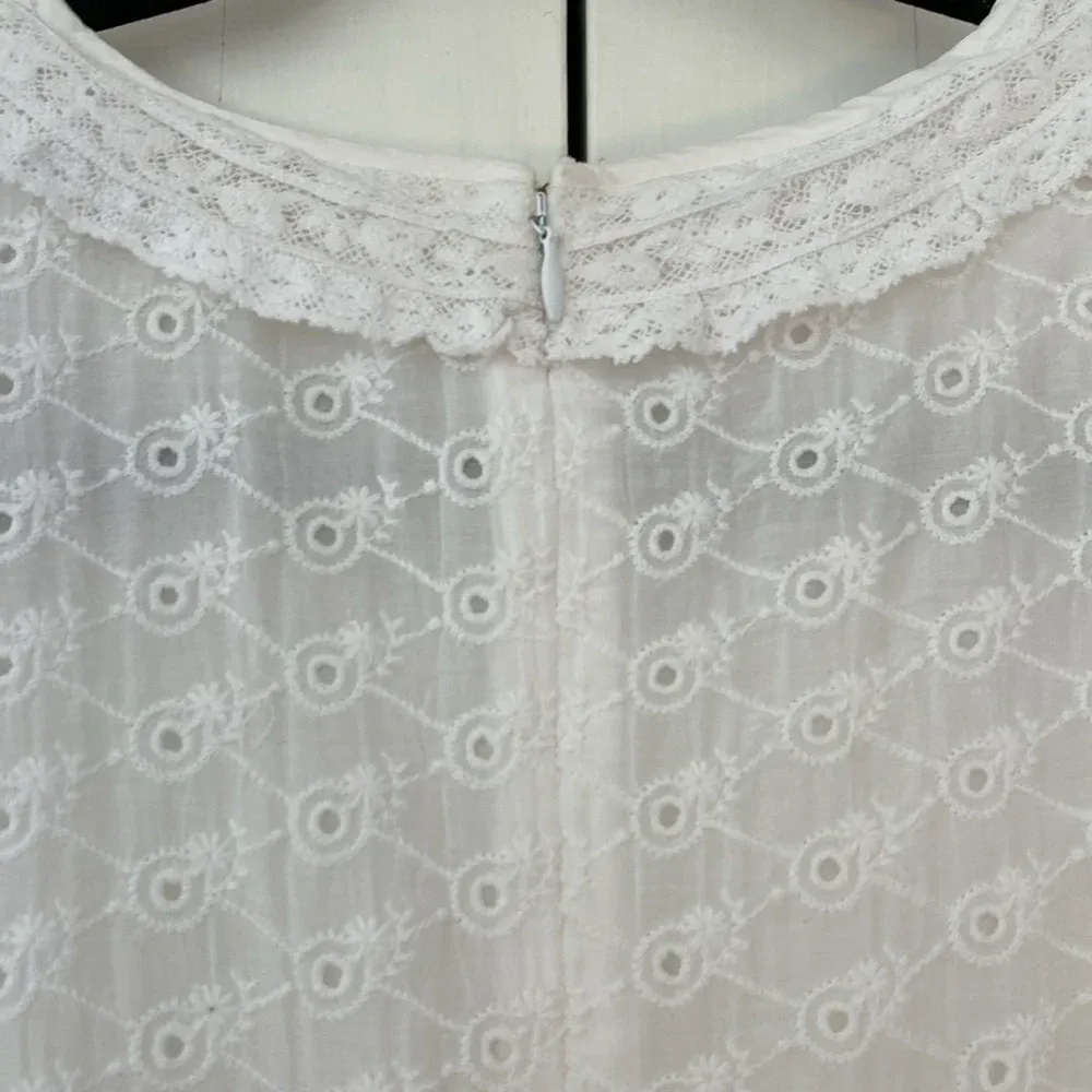 LoveShackFancy Jullian Dress White Eyelet Graduation Bridal Lace‎ Embroidered 4 - Image 13