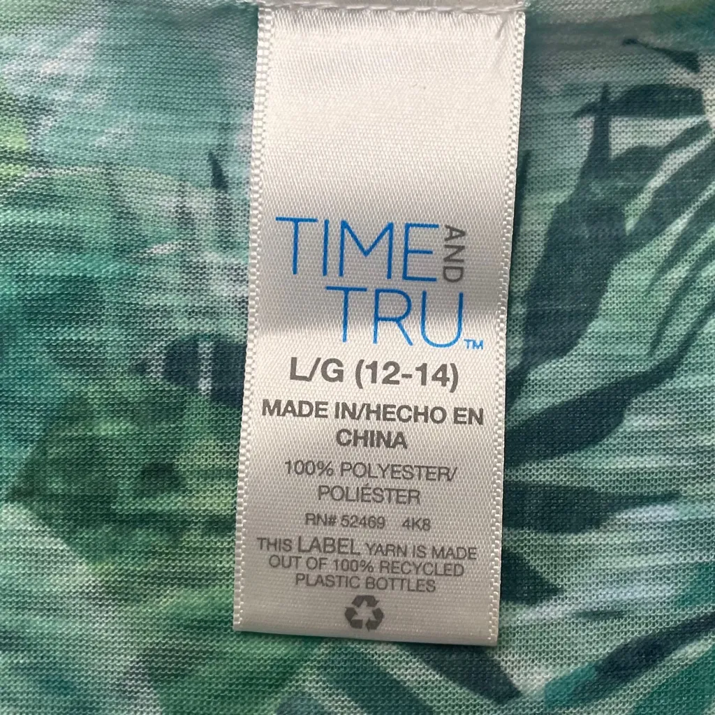 Womens Rhinestone Tropical Vacay Blouse Chiffon Sleeves Pullover T - Image 5