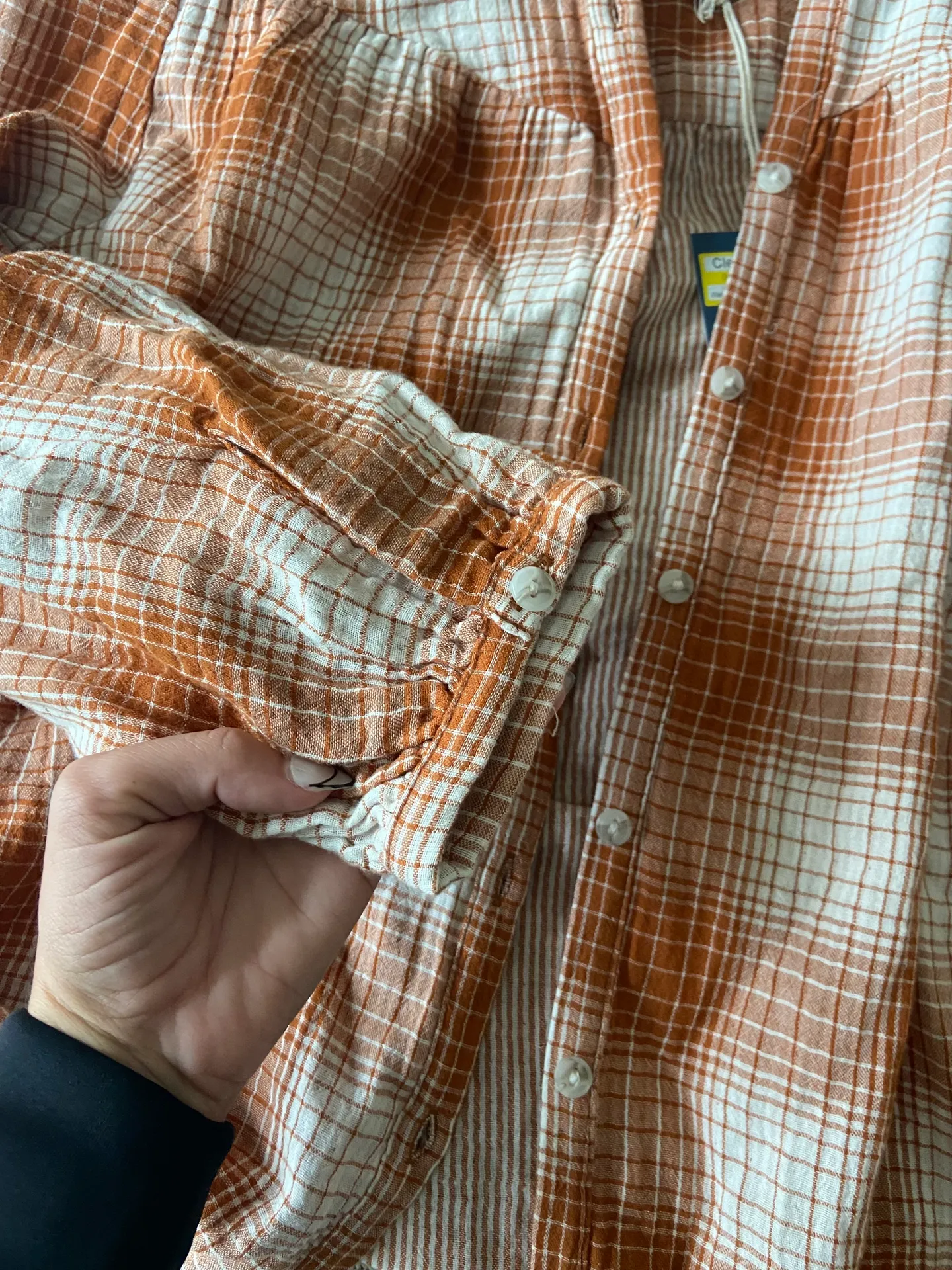 Universal Thread Orange Flannel  - Image 7