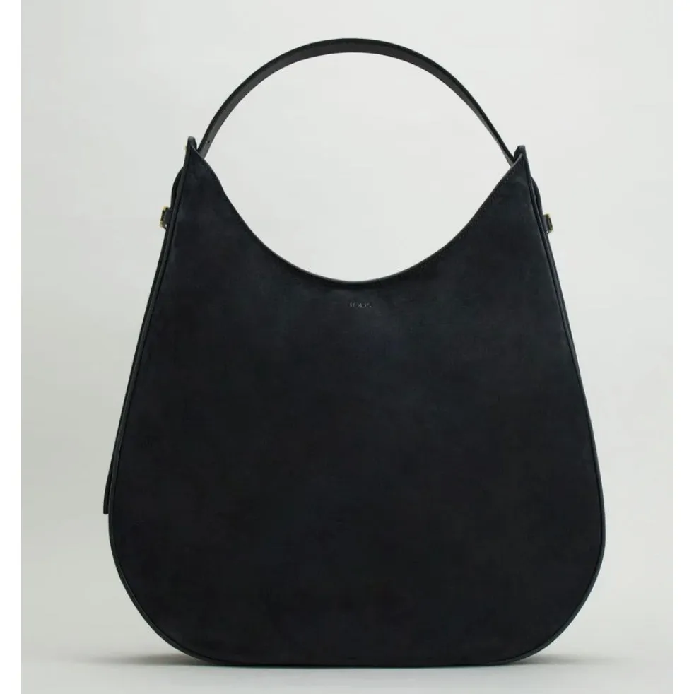 Tod’s Oboe Large Black Suede and Leather Zip Tote Bag - Image 4