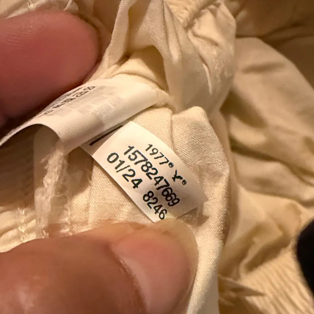 New Aerie High Waisted Go-For-It Baggy Cargo Pant  Cream Wide Leg Pants XS - Image 8