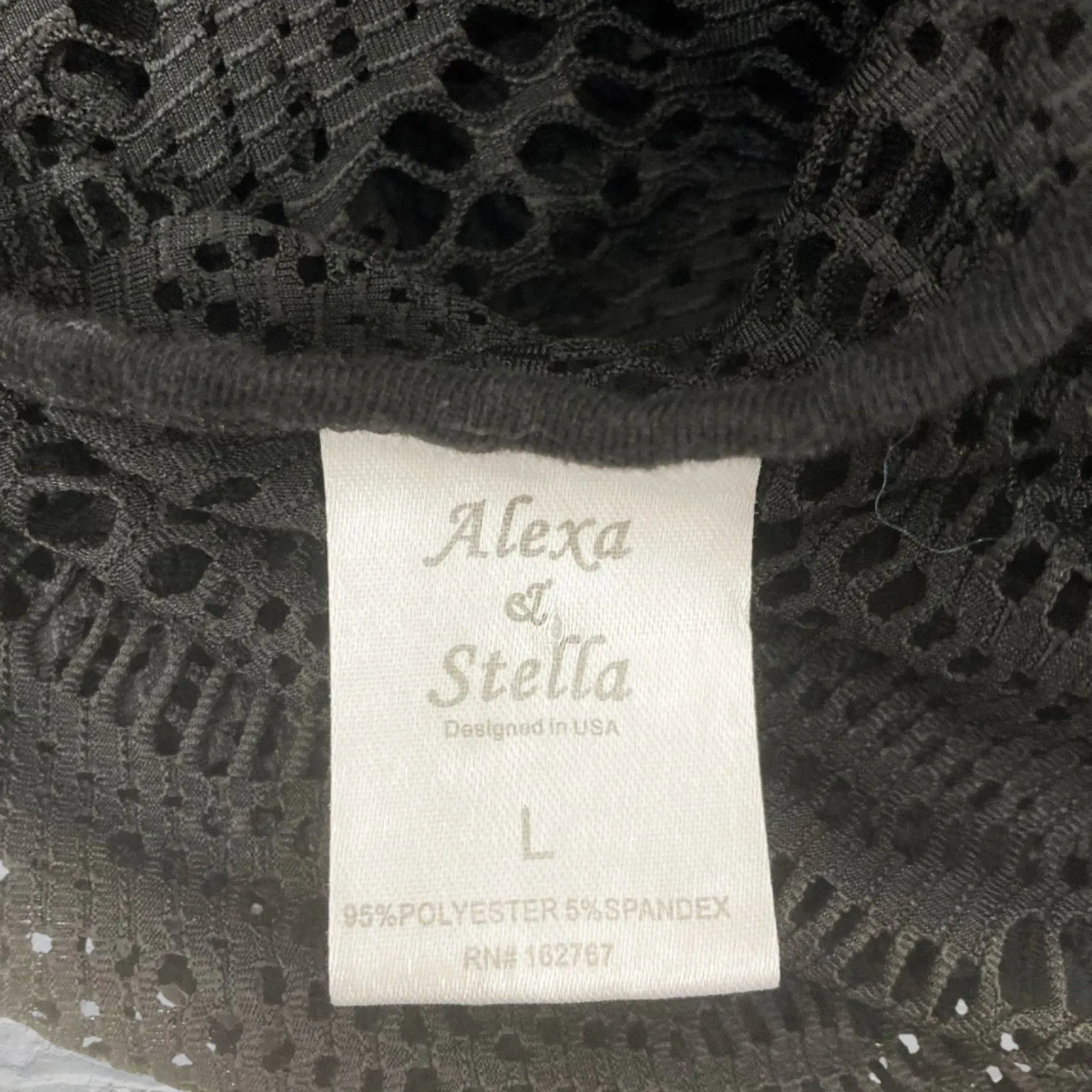 Alexa & Stella Black Crochet Mesh Swim Cover - Image 11