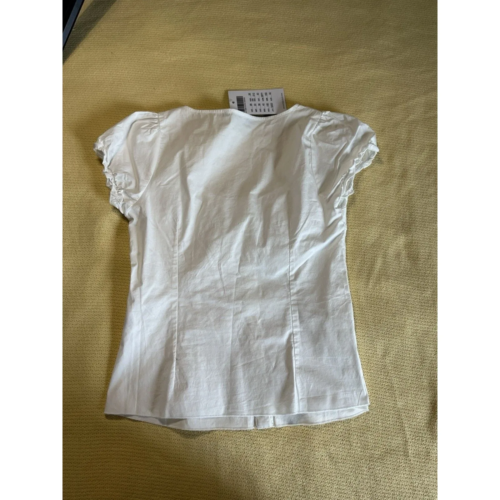 Brandy Melville Top OS White Lace Trim Sweatheart Neckline - Image 3