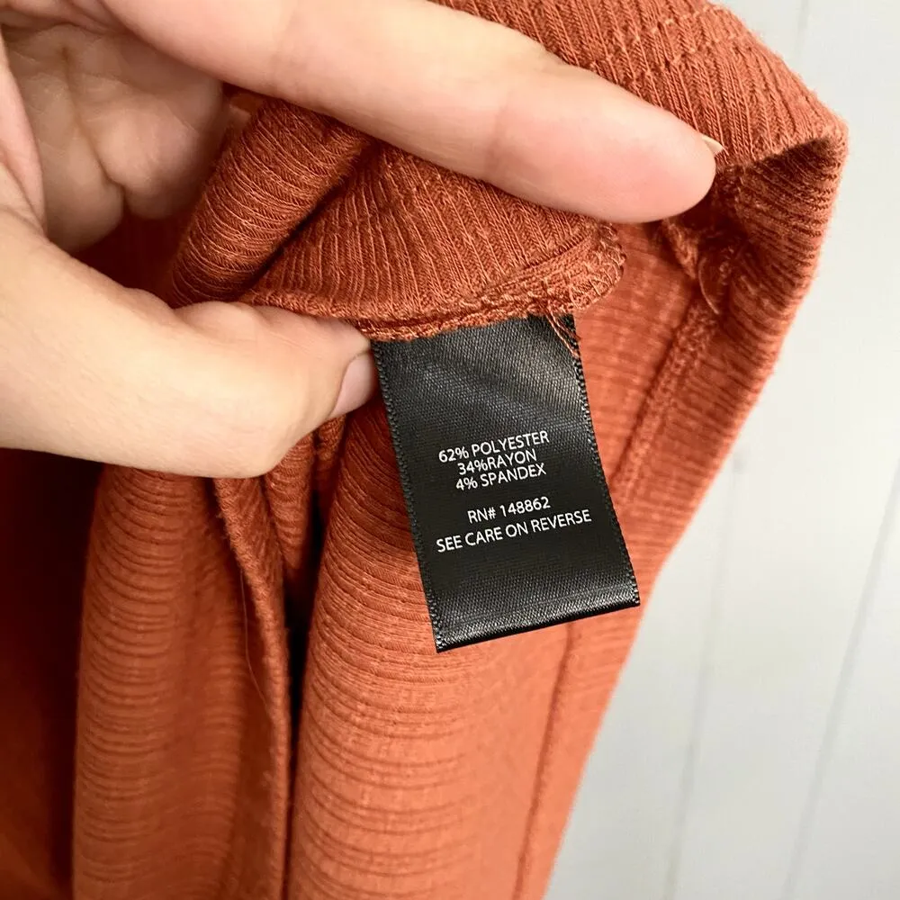 Torrid Orange Rust Auburn V-Neck Macrame Crochet Boho Summer Tank Top 1X - Image 4