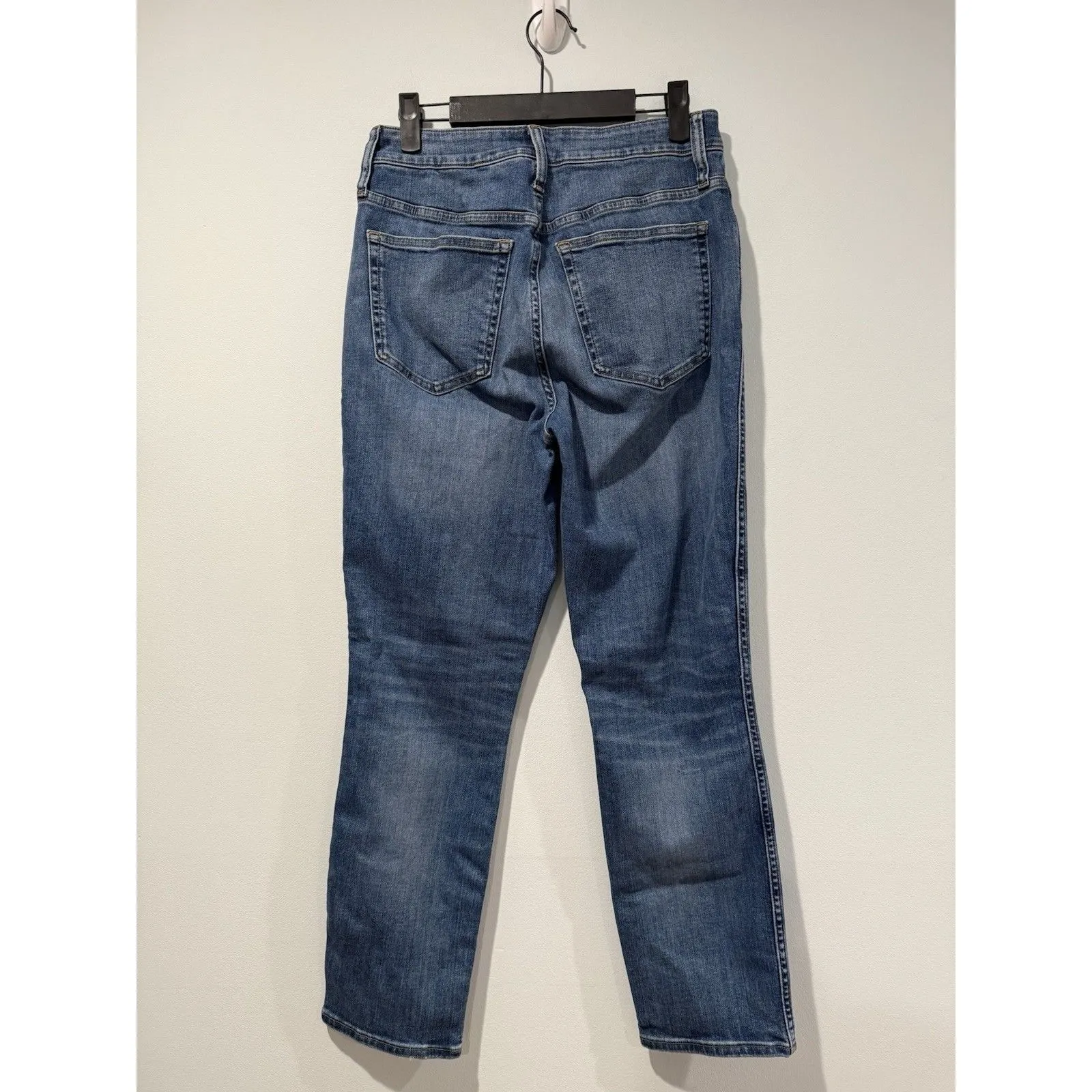 J Crew Vintage Slim Straight Jeans Womens 27" High Rise Stretch Travel Cotton Blue - Image 2