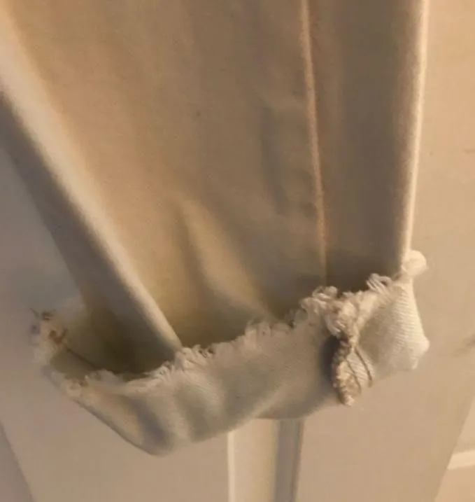 Distressed White Jeans - Image 8