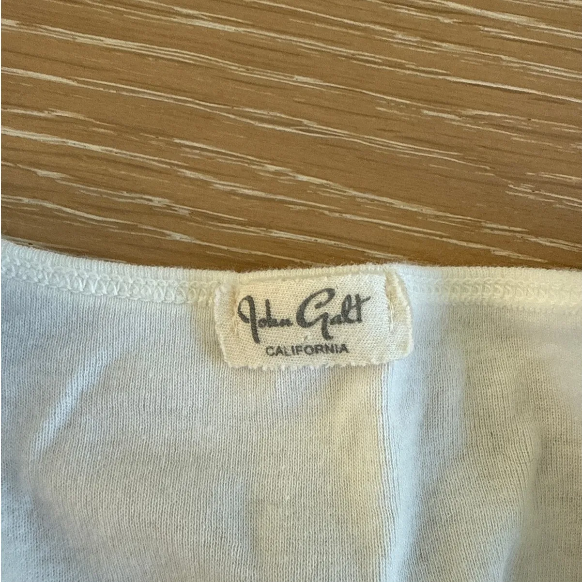 Brandy Melville J Galt Short Sleeve Top White - Image 2