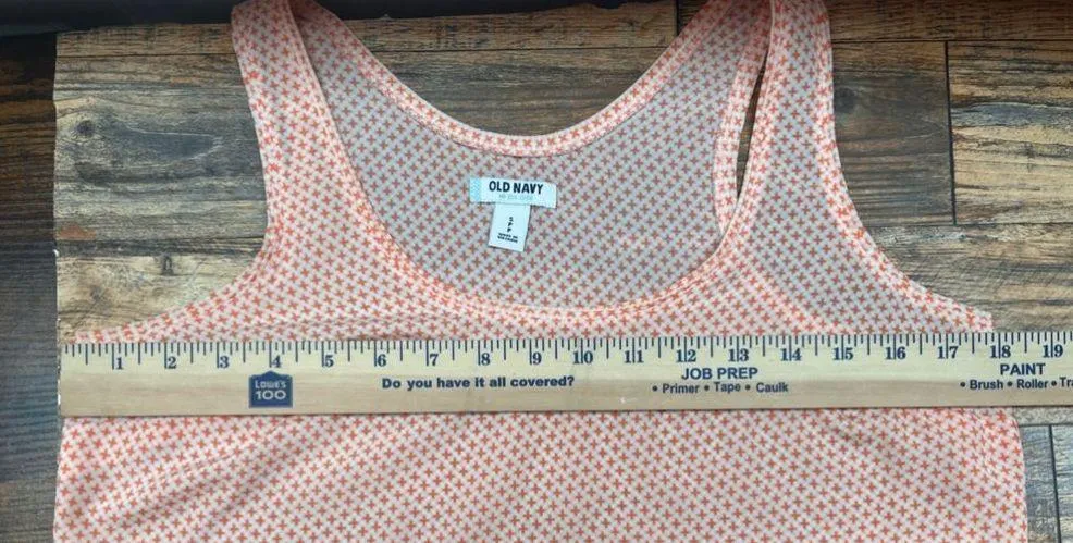 Peach Multicolor Banded Hem Tank Top - Image 6