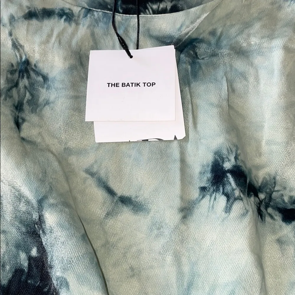 NWT ZARA Tie Dye The Batik Top Dress Bloggers Fav Green - Image 5