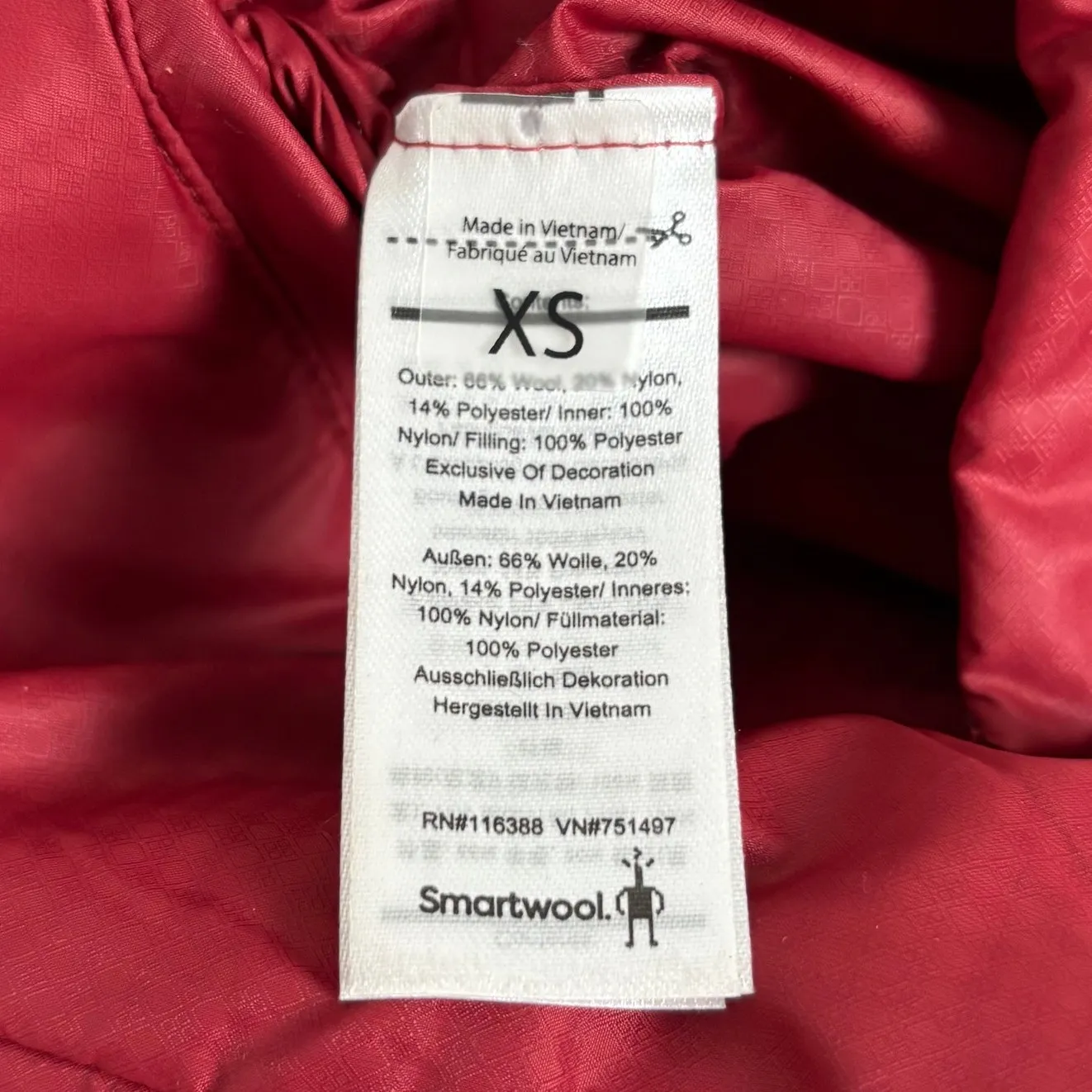 SmartWool Women's Anchor Line Reversible Sherpa Vest in Masala Size XS - Image 7