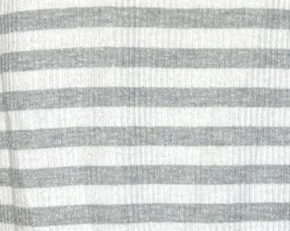 Haven Shirt Womens Small Gray White Stripe Casual Basic Everyday Neutral Minimal - Image 6