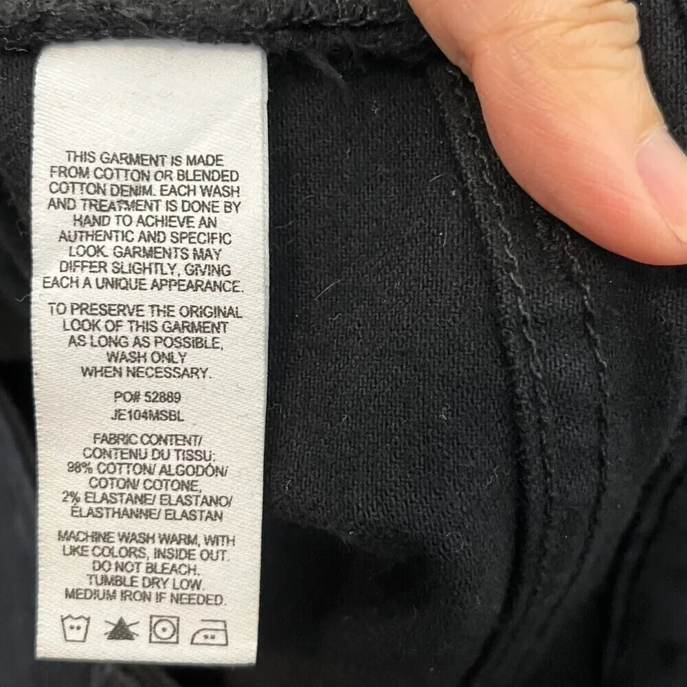 Derek Lam 10 Crosby Mila Girlfriend Jeans Women’s Size 28 Black Patchwork Raw He - Image 11