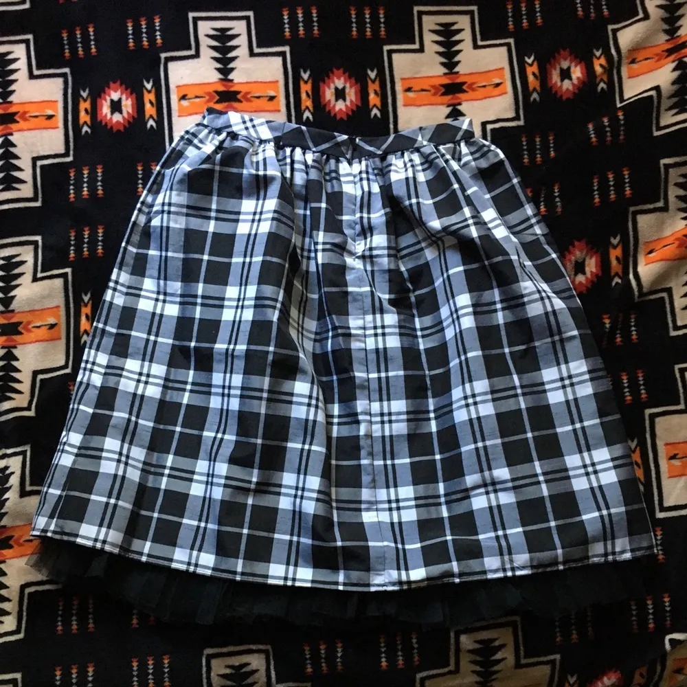 Plaid poodle skirt, tulle skirt, plaid tulle skirt, handmade skirt Size XS - Image 5