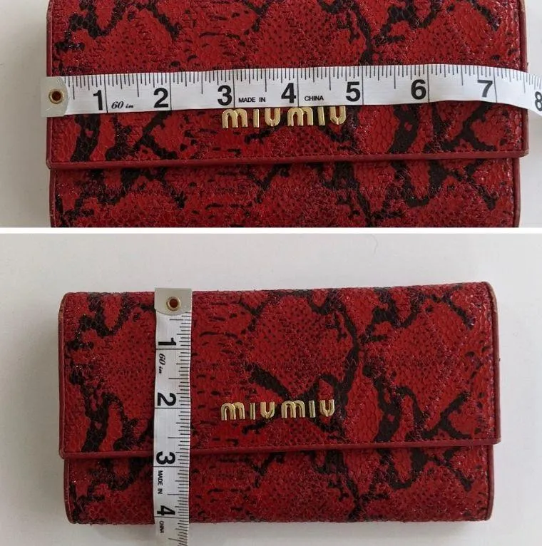 Miu Miu Python Snake Skin Wallet - Image 4