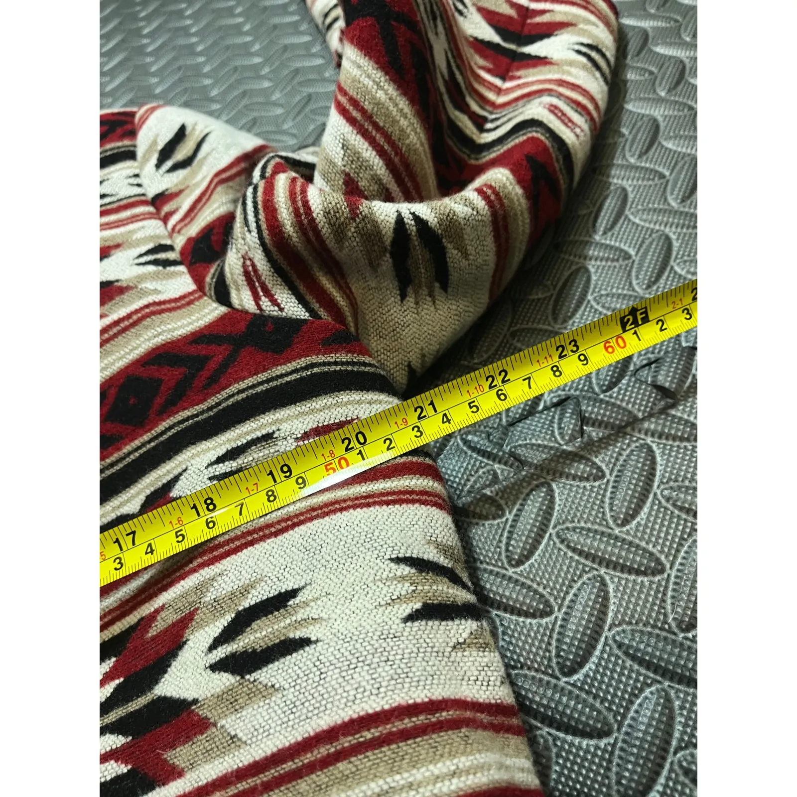 Wool Navajo Aztec Tribal Print Moto Jacket W's Large Southwest Print Forever 21 - Image 6