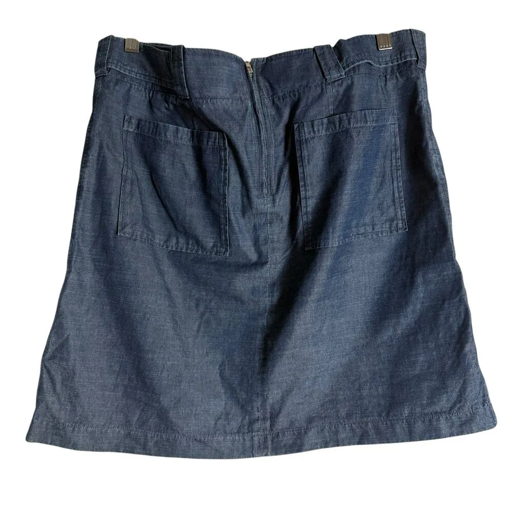 A.P.C. Jupe Nairobi Blue Denim Tie Waist A - Image 6