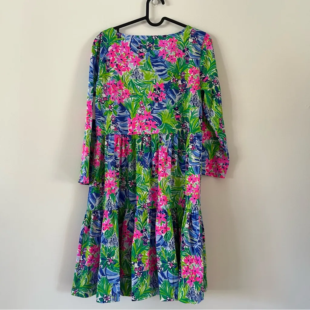 Lilly Pulitzer x Disney Collab Geanna 3/4 Sleeve Dress Size S RARE - Image 7