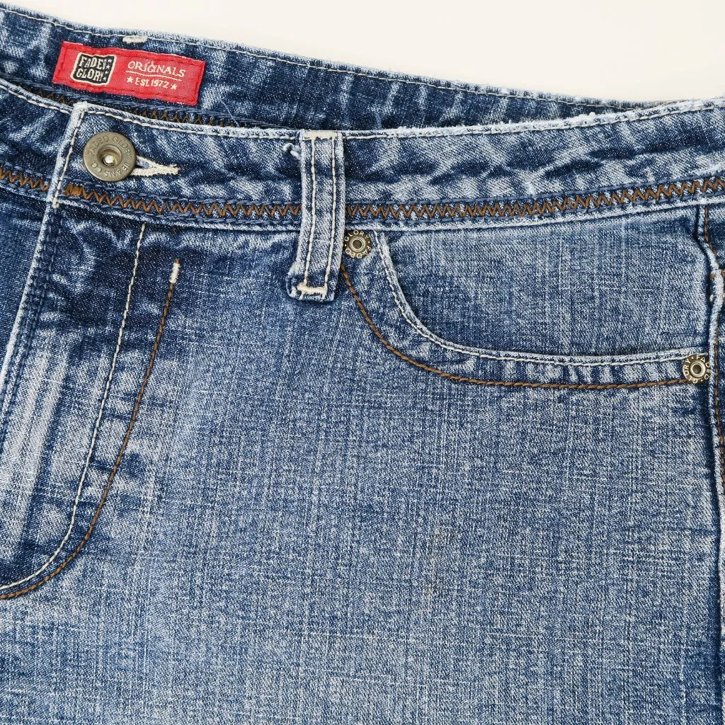 Vintage 90s Faded Glory Blue Denim Shorts - Image 5
