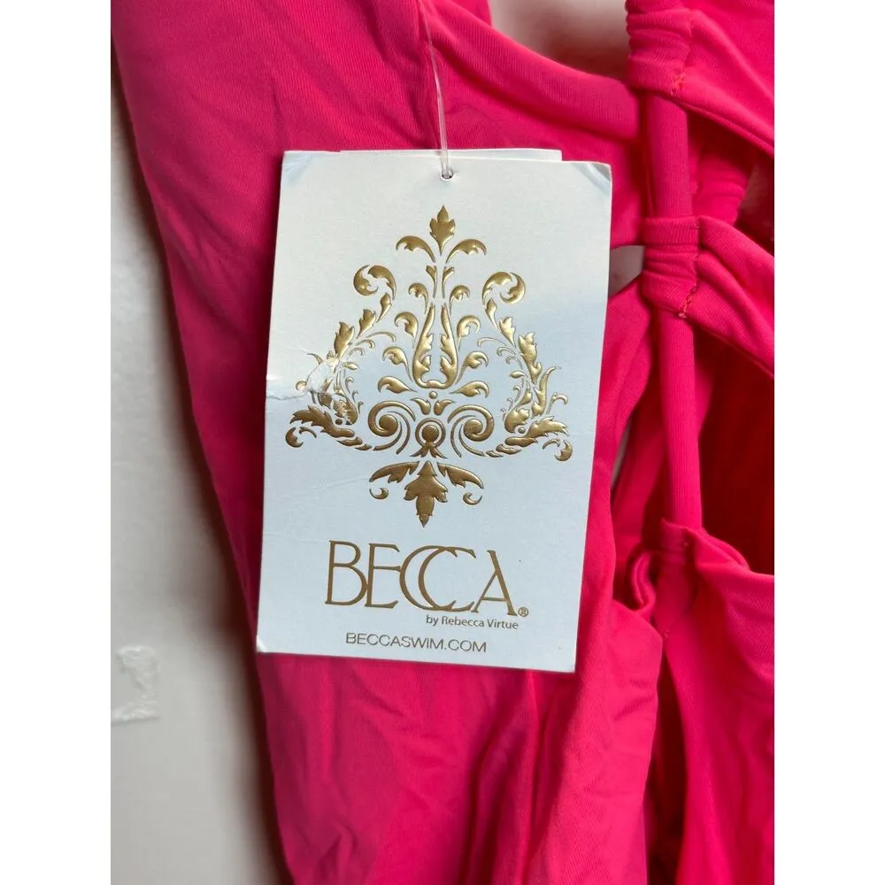 Becca Women's 081968JD Size M Skylar Plunge One-Piece Swimsuit NWT - Image 7