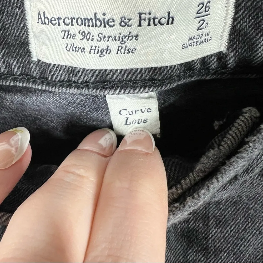 Abercrombie & Fitch Black‎ The 90s Straight Ultra High Rise Jeans - Image 5