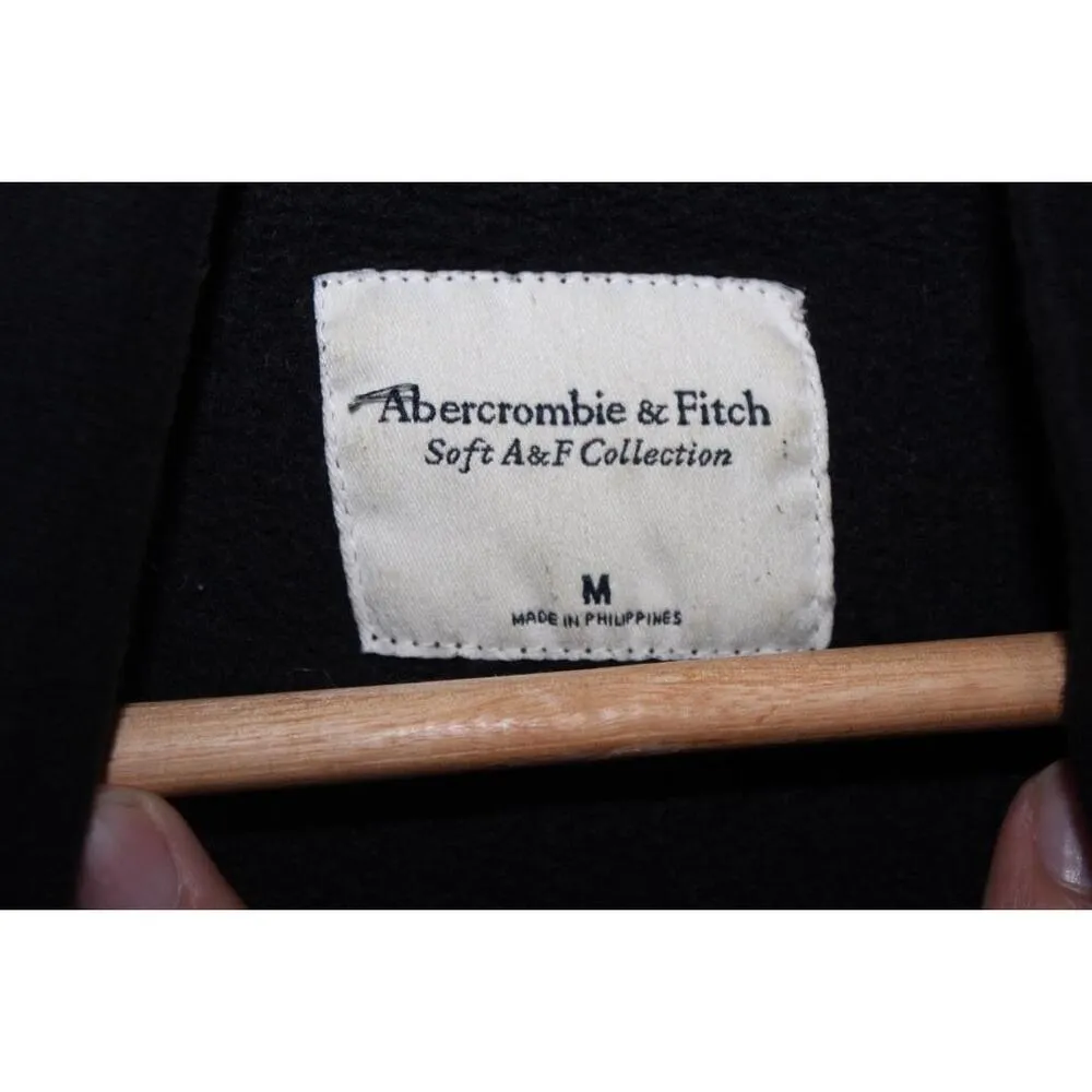 Abercrombie & Fitch Soft AF Black Cowl Neck Sweatshirt Turtleneck Sweater Size M - Image 3