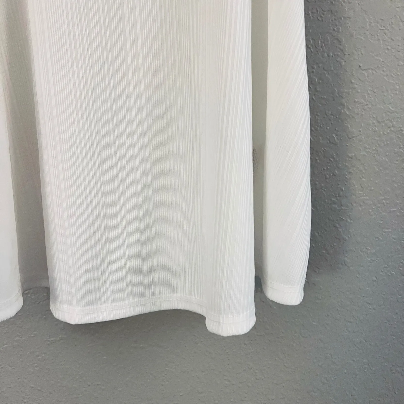 Free People Intimately White Ribbed Racerback V Neck Cami Tank‎ Top S - Image 12