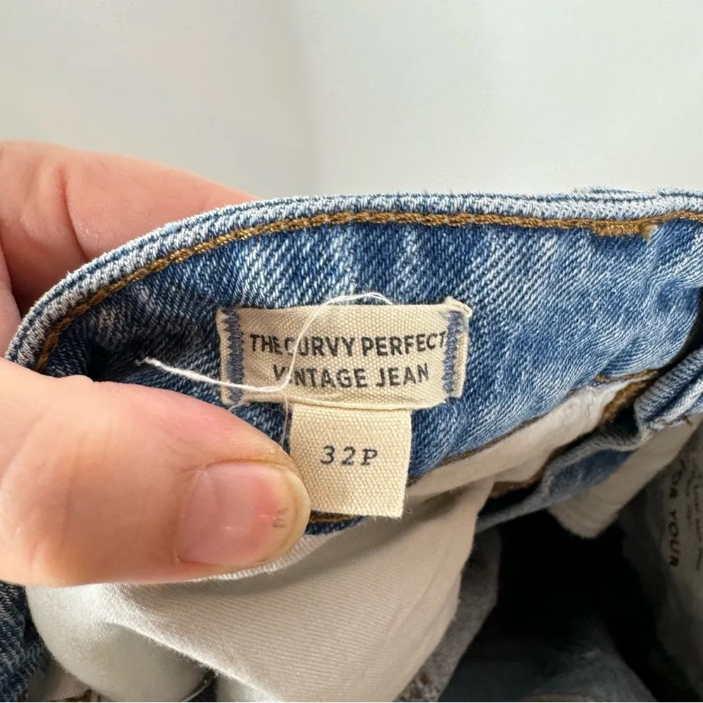 Madewell The Petite Curvy Perfect Vintage Jean in Banner Wash Size 32P - Image 8