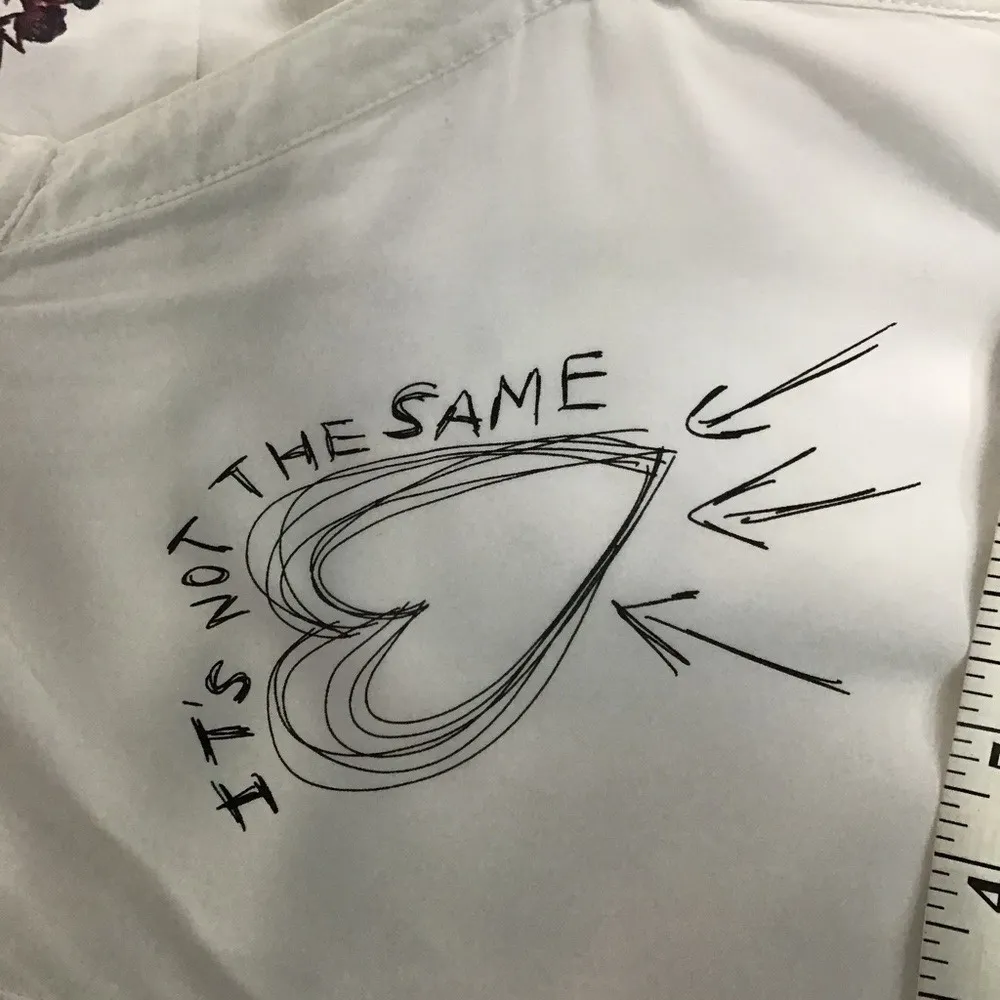 Desigual Brigitte White 2 Pc‎ Bundle Dress Sz 40 Med US - Tunic Top Sz XL - Image 5