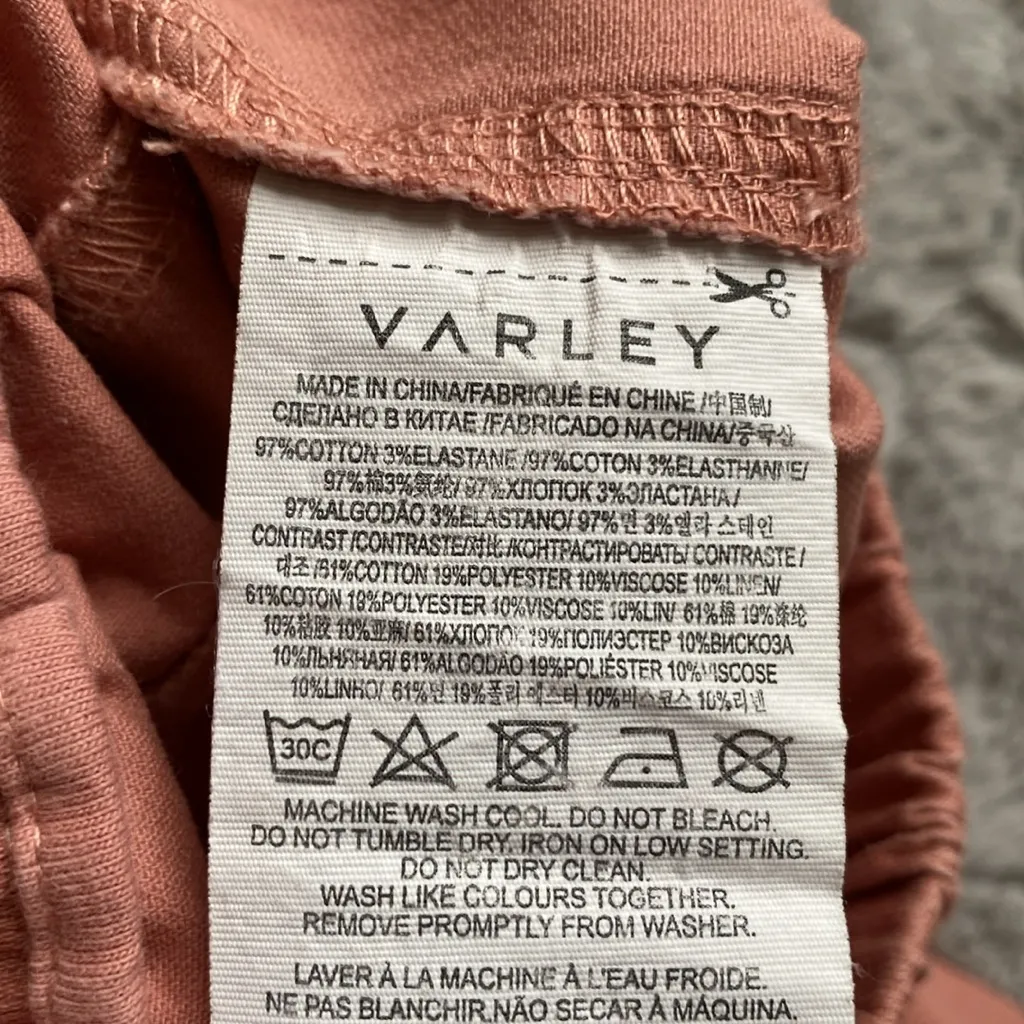 Varley Twill Cotton Tapered Jogger Pants - Image 4