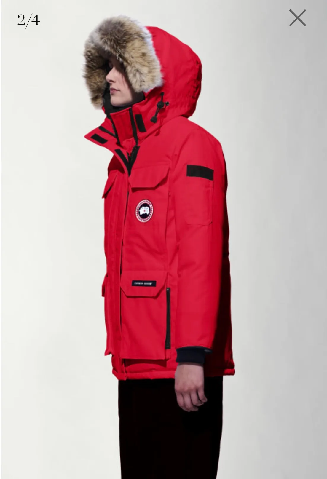 Empolham Hooded Parka Ski Snowboard Jacket Red - Image 3